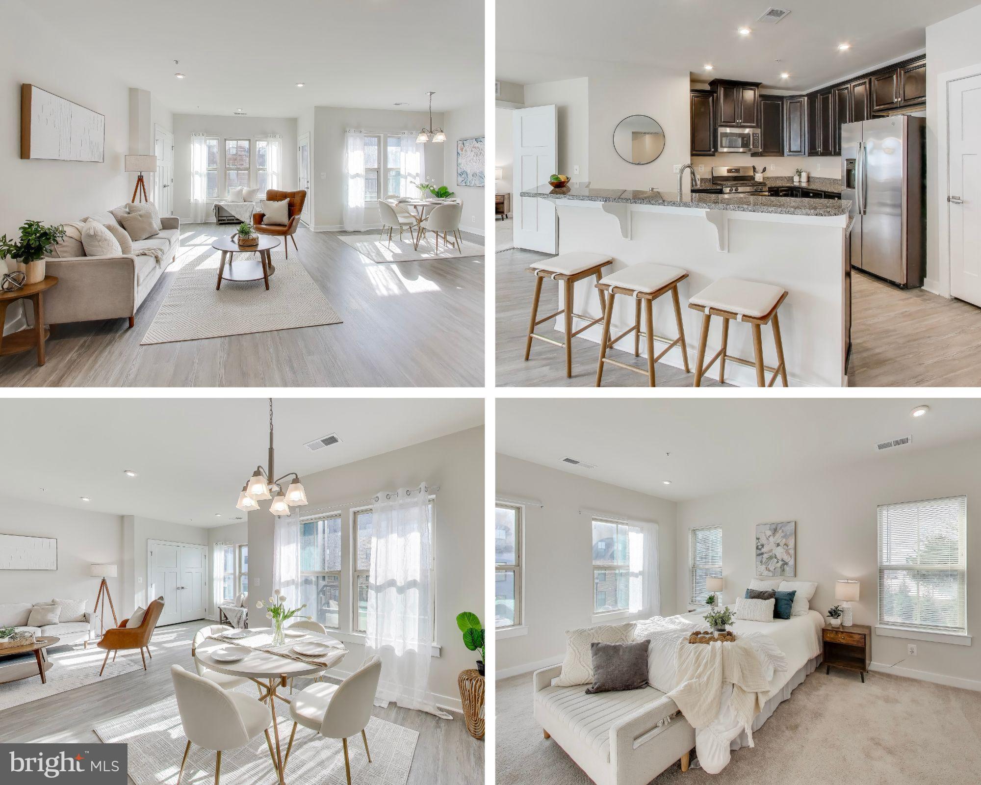 10020 Ruffian Way, Unit E Laurel, MD 20723 - Photo 1 of 30 a view of kitchen with dining table and chairs