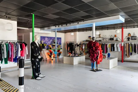 a view of a storage room with a utility room