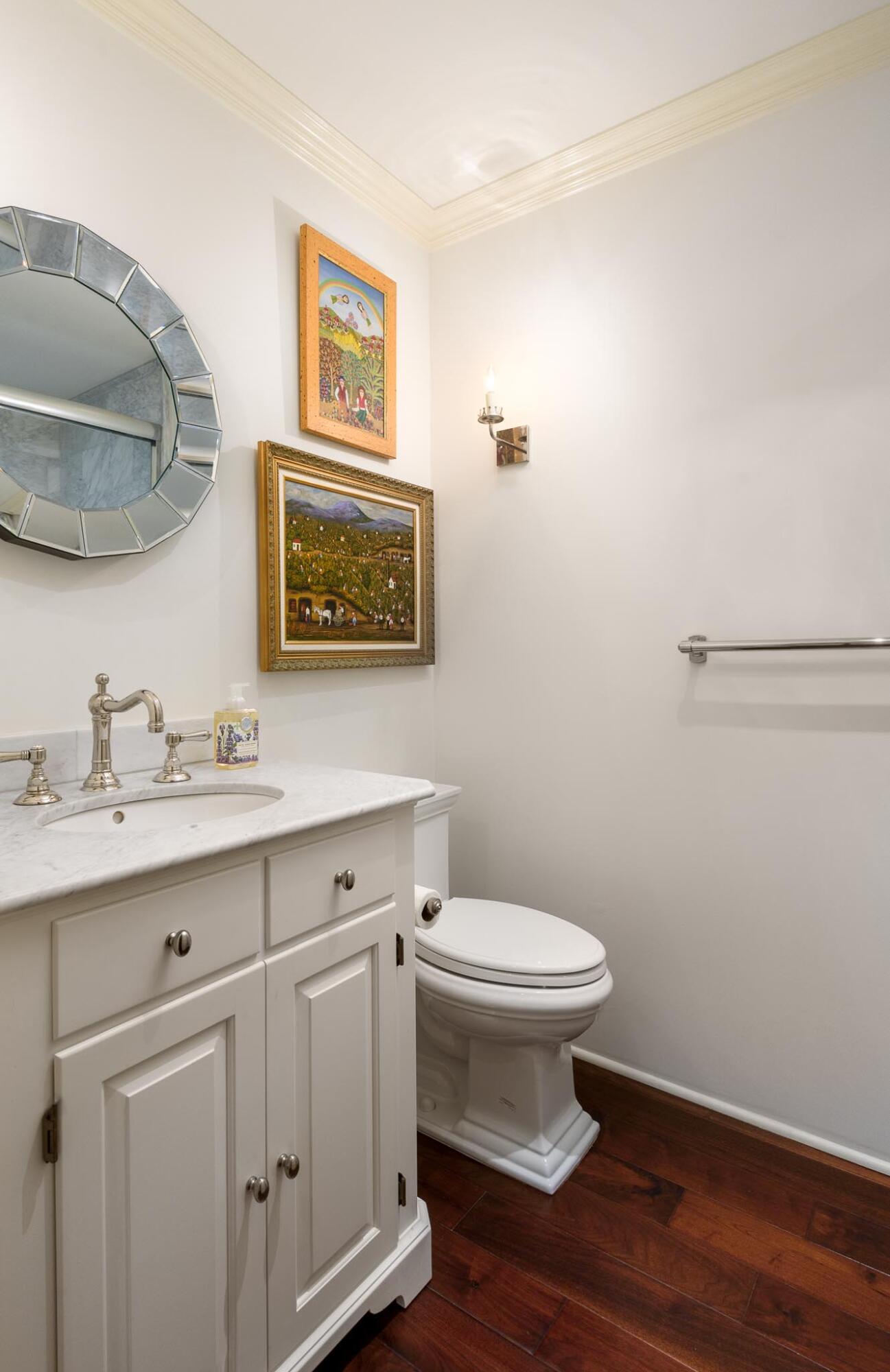1300 Plaza Pacifica Montecito Ca Montecito, CA 93108 - Photo 16 of 31 a bathroom with a toilet a sink and mirror