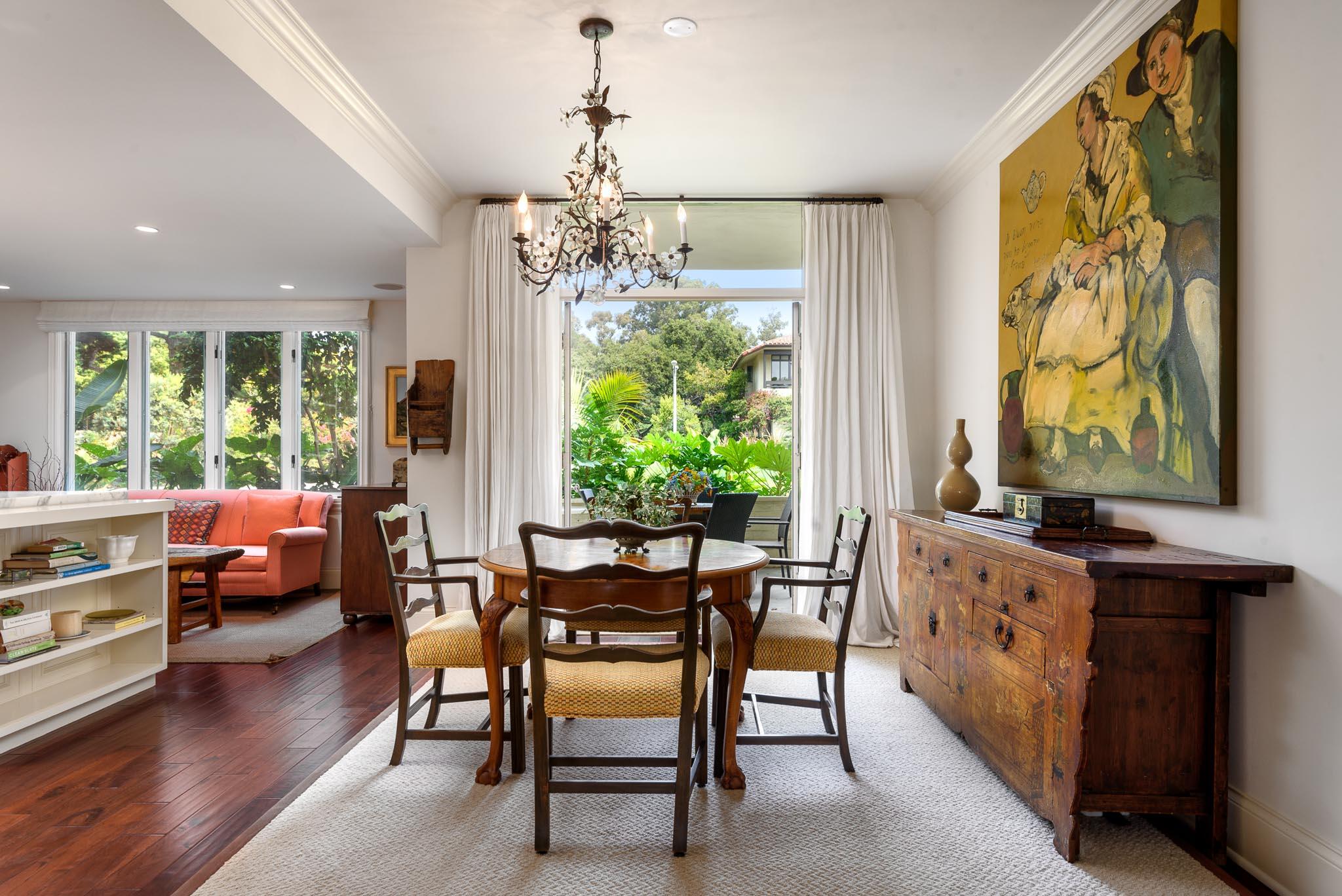 1300 Plaza Pacifica Montecito Ca Montecito, CA 93108 - Photo 8 of 31 a view of a dining room with furniture window and outside view