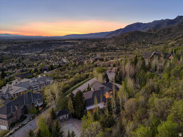 3222 Eagle View Circle Sandy, UT 84092 - Photo 58 of 60 Aerial view at dusk of a mountain view