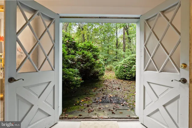 a view of outdoor space with seating area