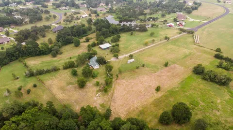 a bathroom with a small yard
