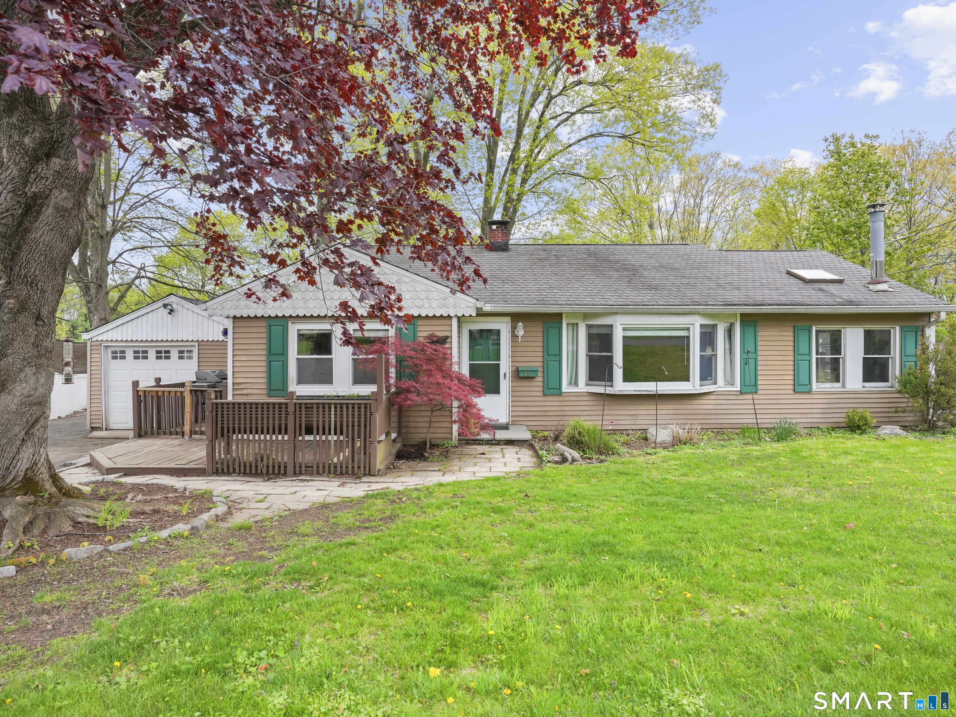 One level ranch style home