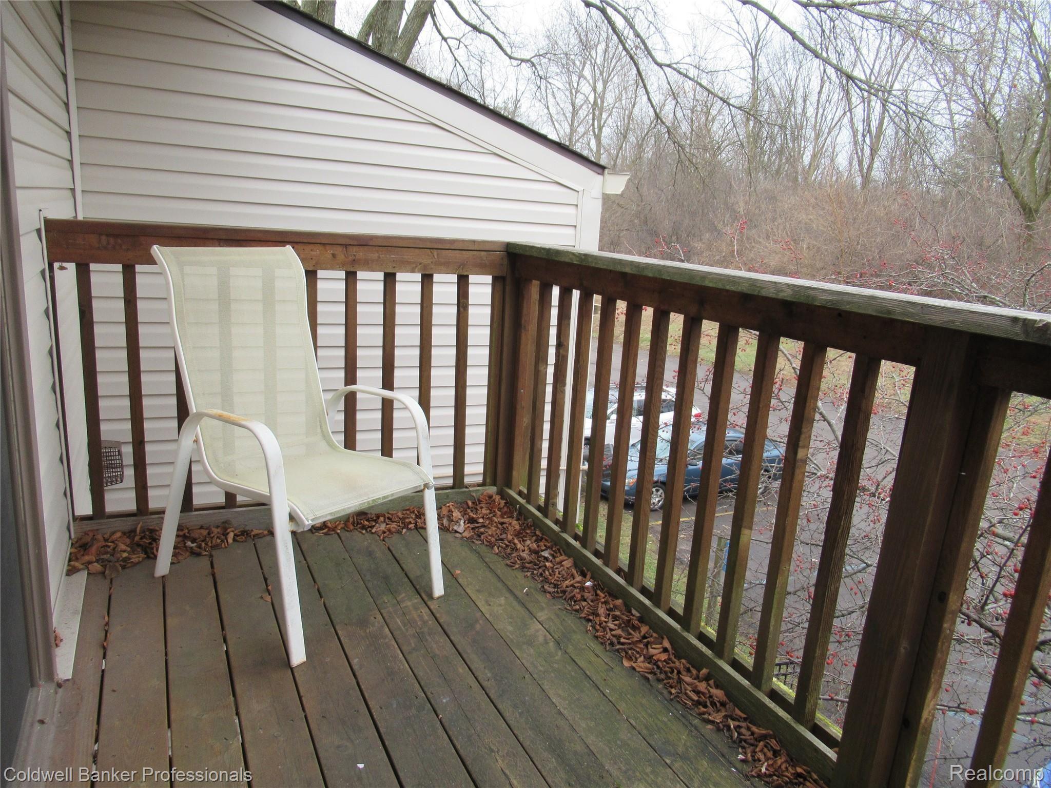 30042 West 12 Mile Road Farmington, MI 48334 - Photo 10 of 11 Patio overlooks wooded backdrop