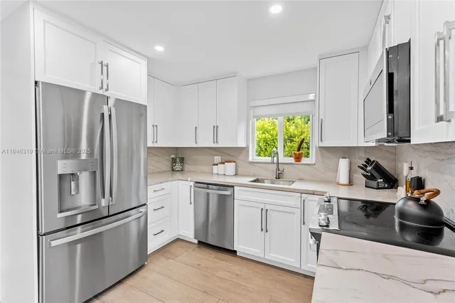 an aerial view of residential building