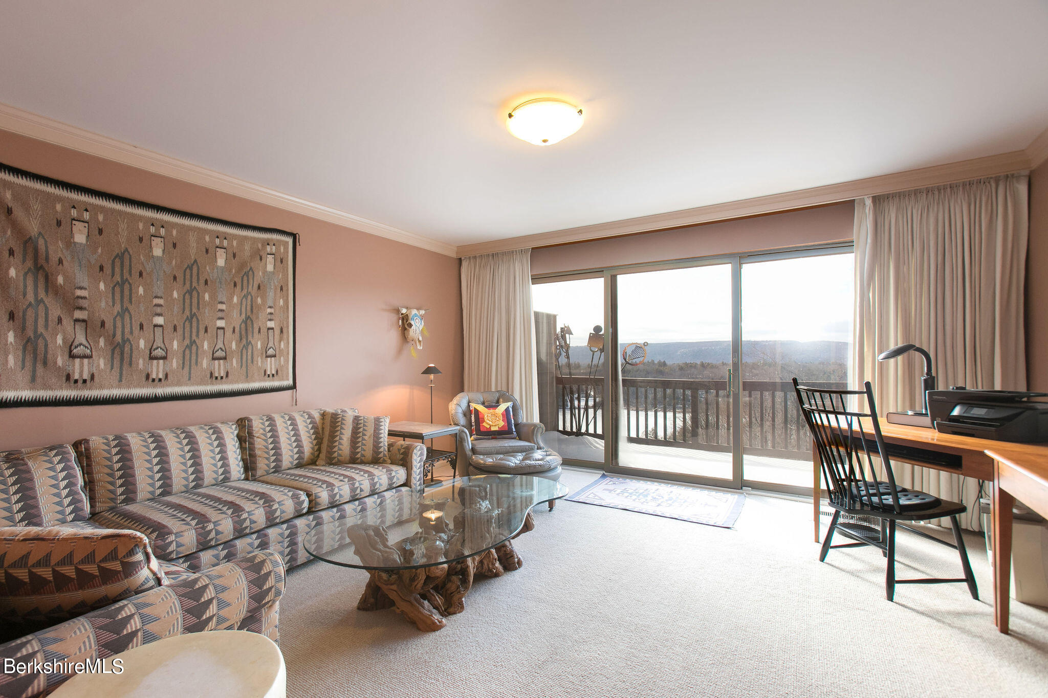 200 Old Stockbridge Road, Unit 3B Lenox, MA 01240 - Photo 19 of 36 a living room with furniture and a large window