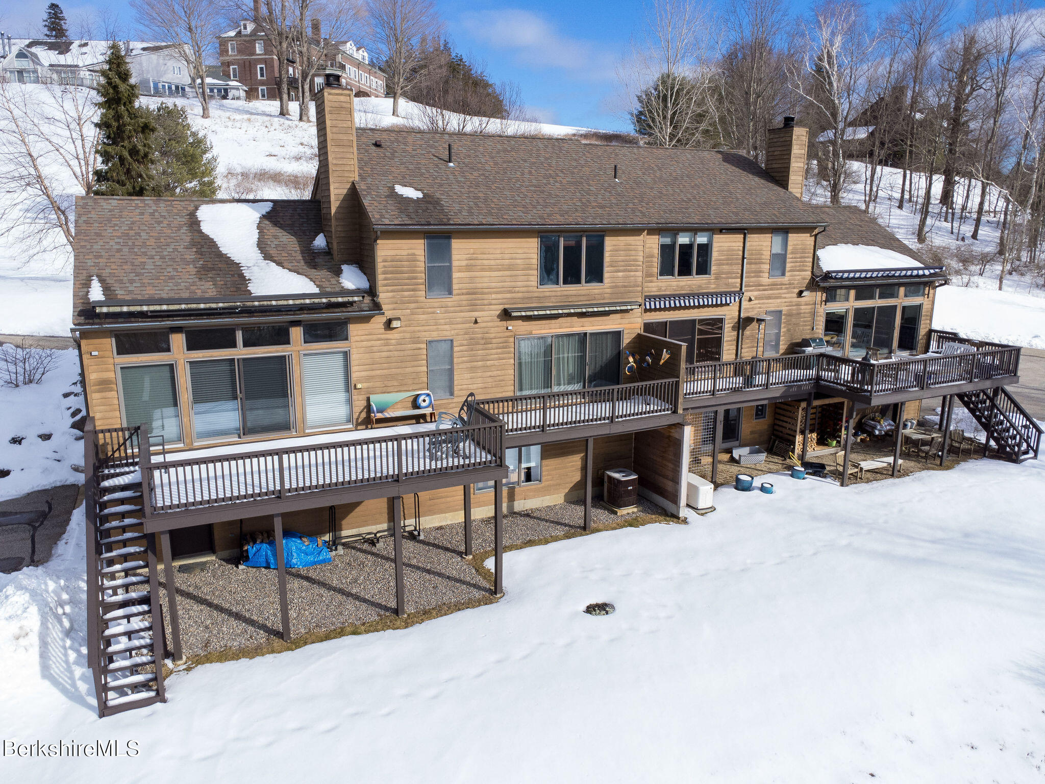 200 Old Stockbridge Road, Unit 3B Lenox, MA 01240 - Photo 35 of 36 an aerial view of a house with sitting area