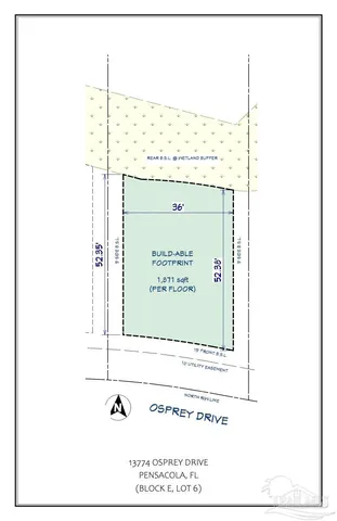 $180,000 | 13774 Osprey Drive, Unit LOT #6, Pensacola, FL 32507