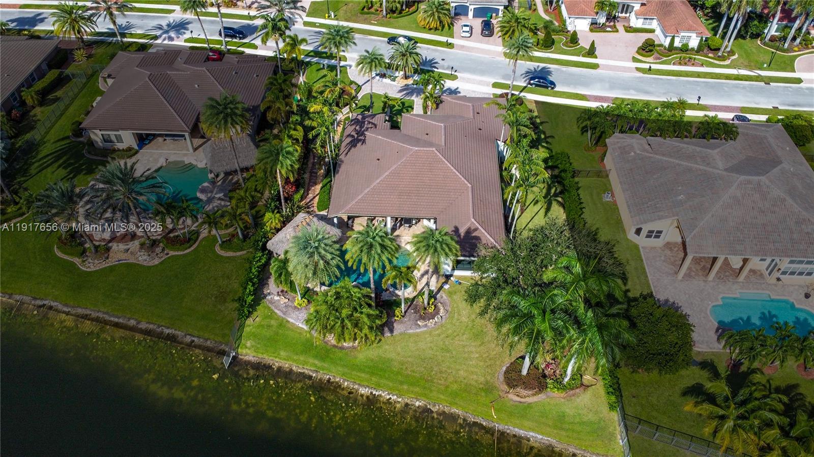14896 Southwest 38th Street Davie, FL 33331 - Photo 8 of 60 an aerial view of a house with a yard basket ball court and outdoor seating