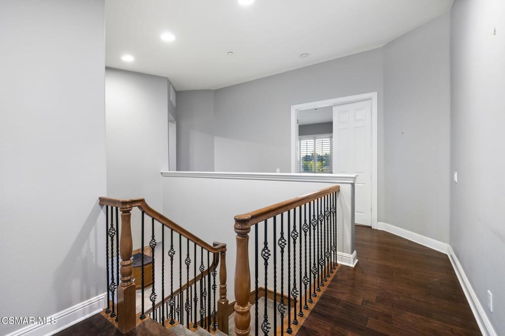 12364 Palmer Drive Moorpark, CA 93021 - Photo 15 of 31 a view of hallway with wooden floor
