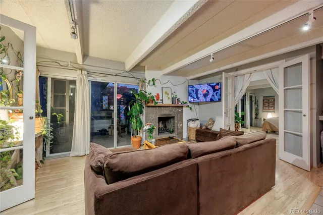 an aerial view of a city with lots of residential buildings