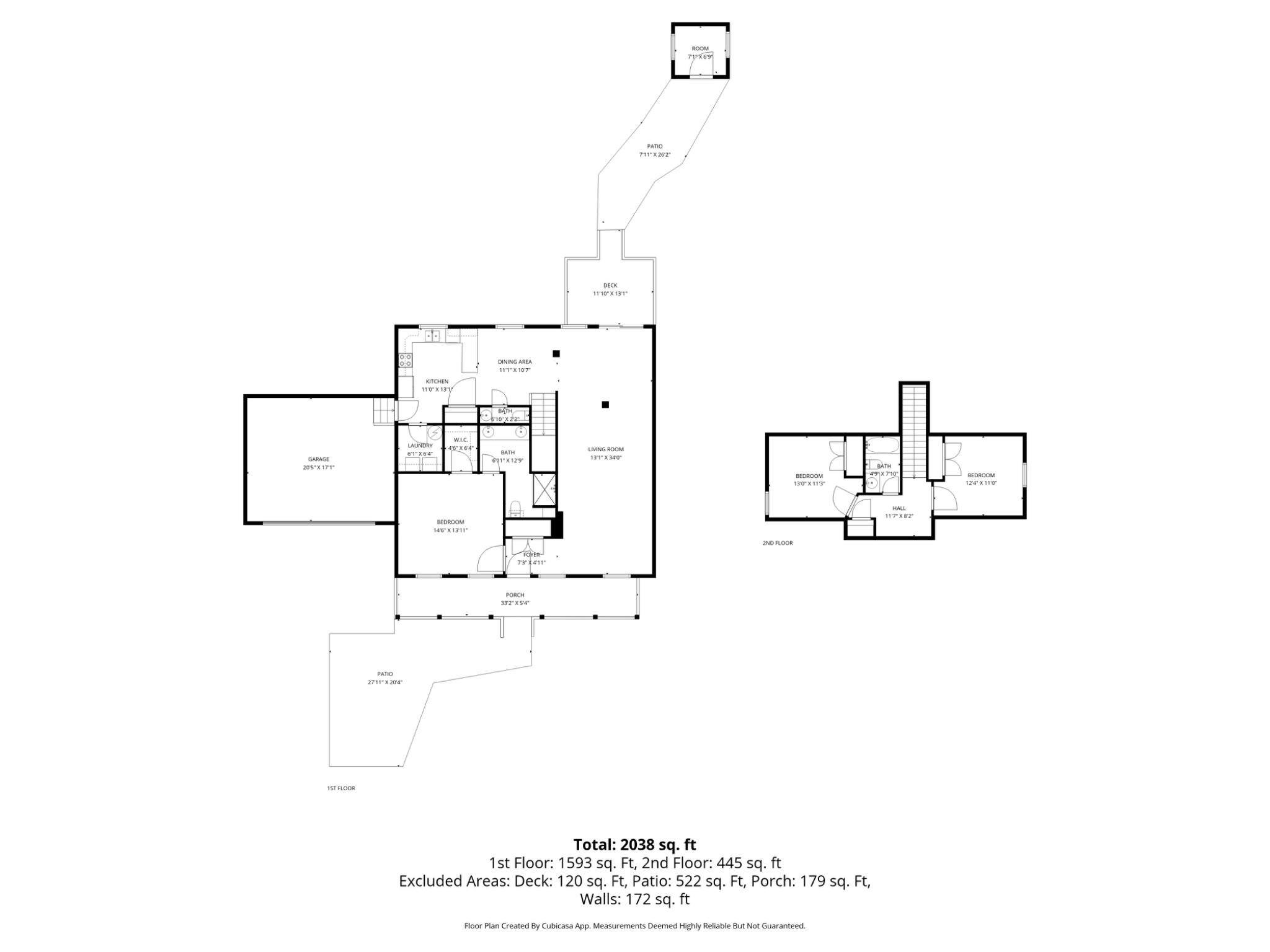 5425 South Branch Road Fredericksburg, VA 22407 - Photo 9 of 11 All levels with room dimensions