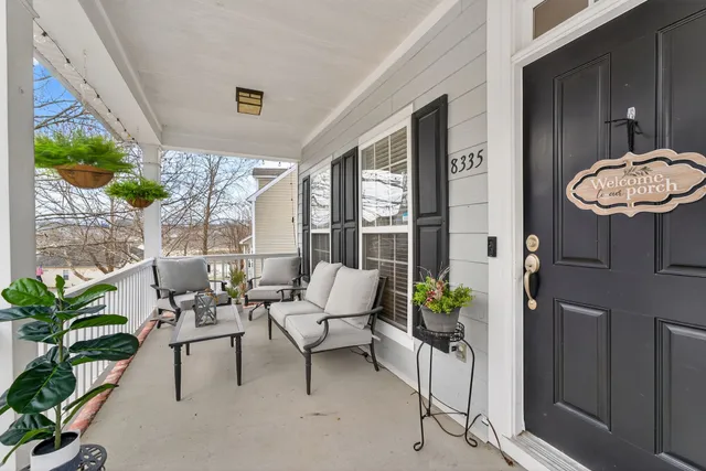 a living room filled with furniture