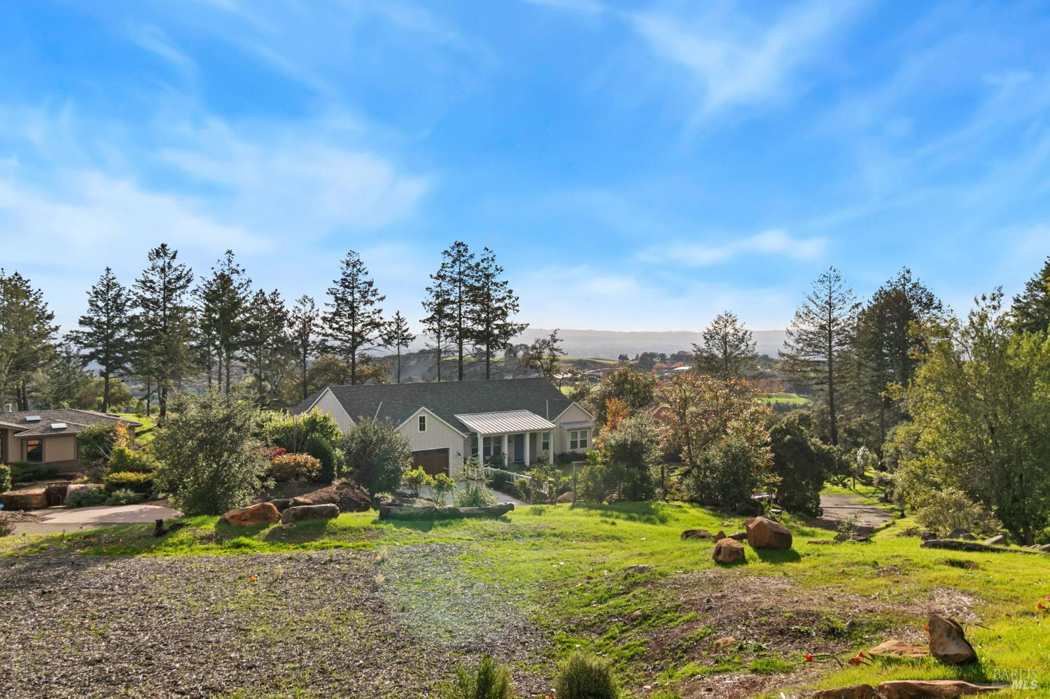 3903 Parker Hill Road Santa Rosa, CA 95404 - Photo 18 of 36 a view of a town with barn and trees