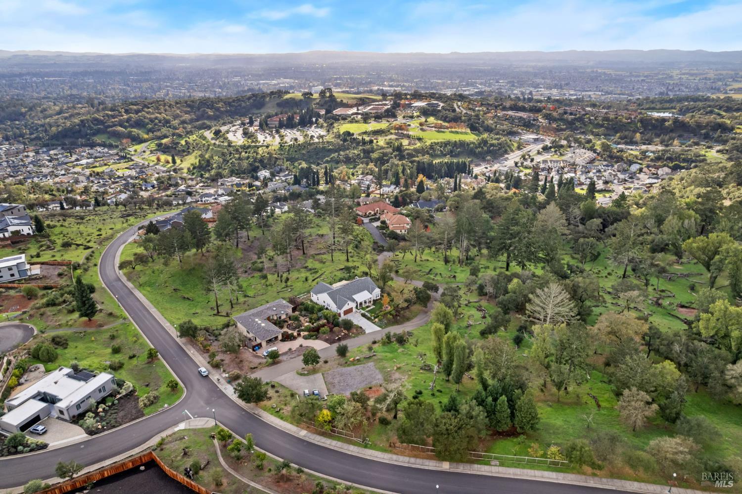 3903 Parker Hill Road Santa Rosa, CA 95404 - Photo 35 of 36 an aerial view of a residential houses with outdoor space
