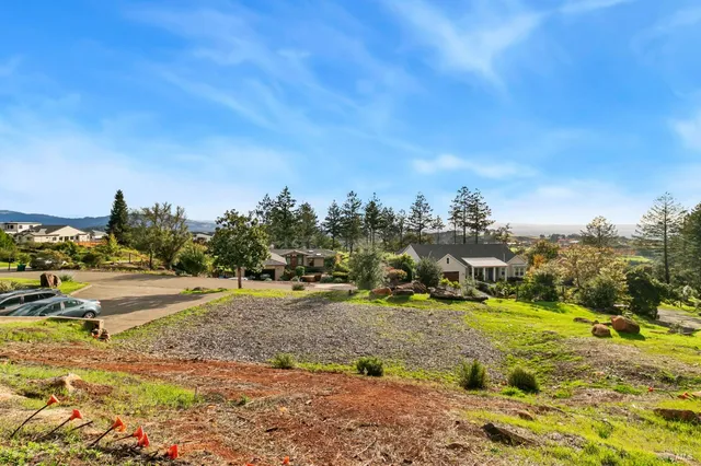 a view of a yard with an outdoor space