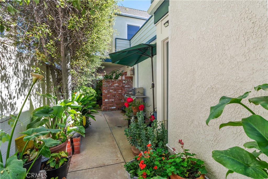 5 Canal Circle Newport Beach, CA 92663 - Photo 28 of 30 a backyard of a house with lots of green space