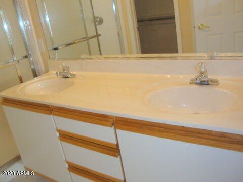 14845 West Merrell Street Goodyear, AZ 85395 - Photo 10 of 14 a bathroom with a sink and a mirror