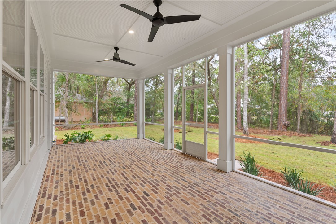 156 Rice Mill St. Simons Island, GA 31522 - Photo 31 of 36 Screened in Back Porch