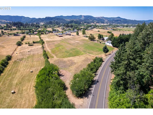 a view of a city with mountains in the background