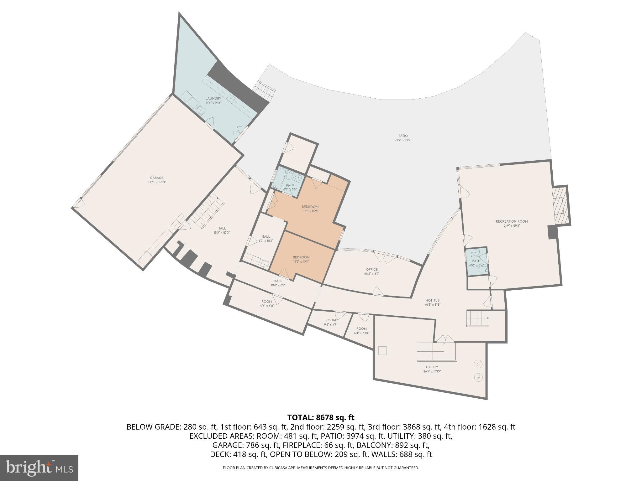 1100 Crest Lane McLean, VA 22101 - Photo 55 of 68 Spacious architectural layout blueprint.