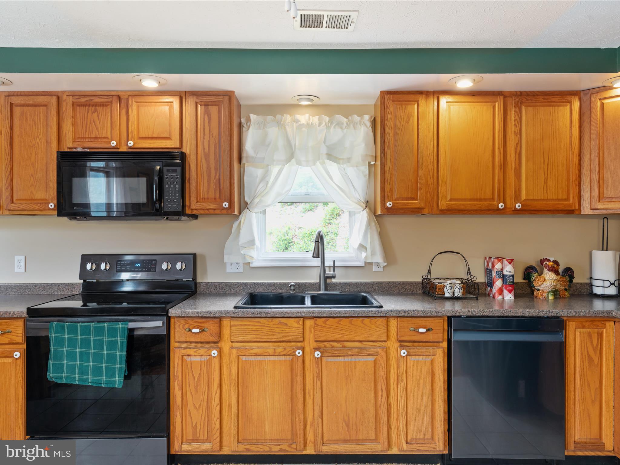 838 Dollar Lane Bunker Hill, WV 25413 - Photo 11 of 68 a kitchen with stainless steel appliances granite countertop a sink stove and microwave