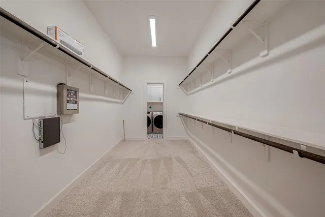 a view of hallway with stairs