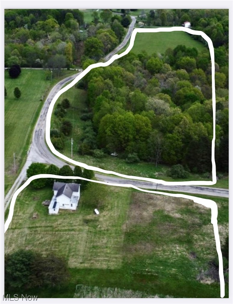 1051 Welch Road Cutler, OH 45724 - Photo 7 of 7 Drawn Lines of how the property will be surveyed off white circled included in sale. *not drawn to scale sketched for help*
