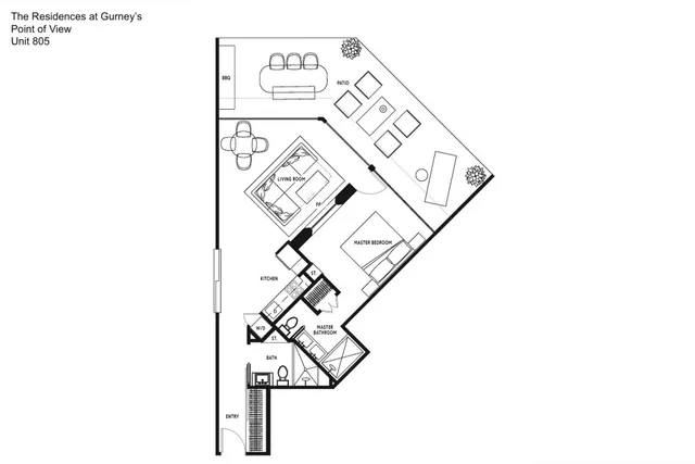 a picture of a bench in a wall