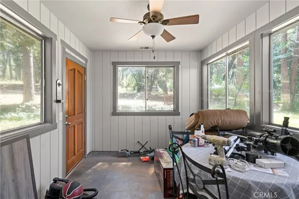 a room with furniture and window