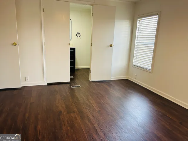 wooden floor in a room