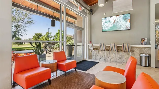 a outdoor living room with furniture