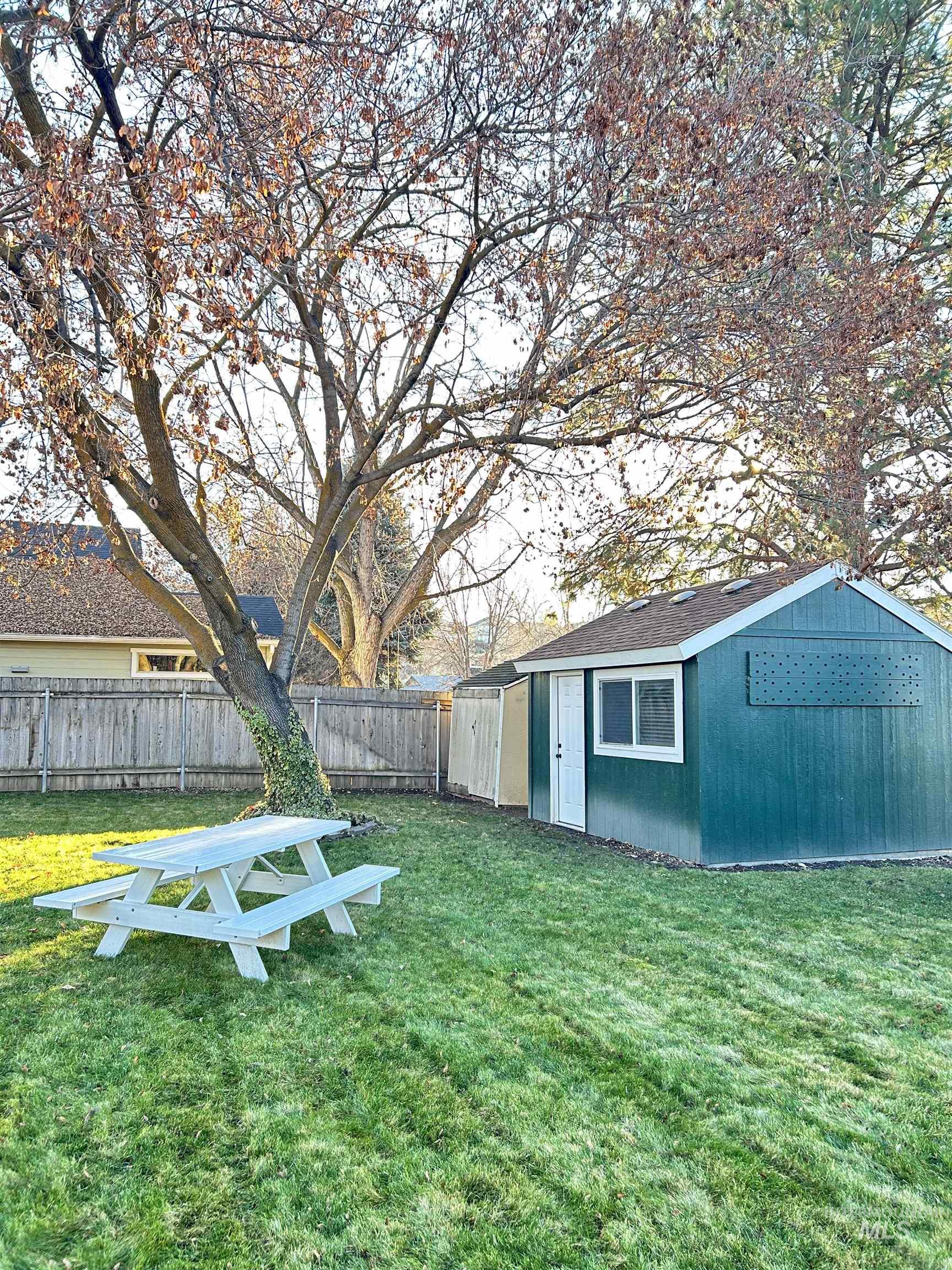 3897 South Yorktown Way Boise, ID 83706 - Photo 23 of 23 Fenced backyard featuring an outdoor structure