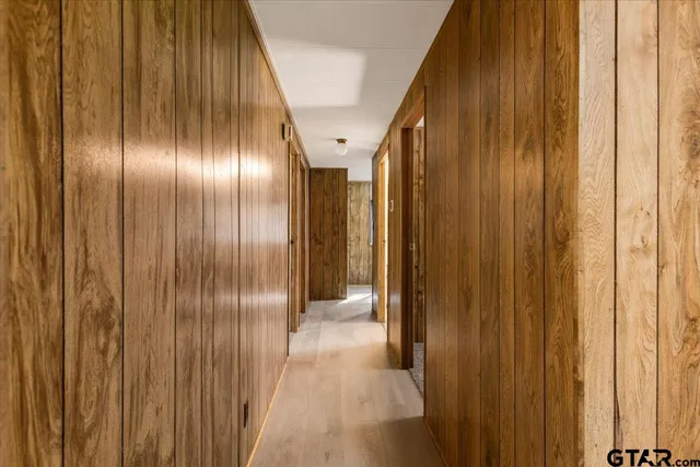 a view of elevator with windows