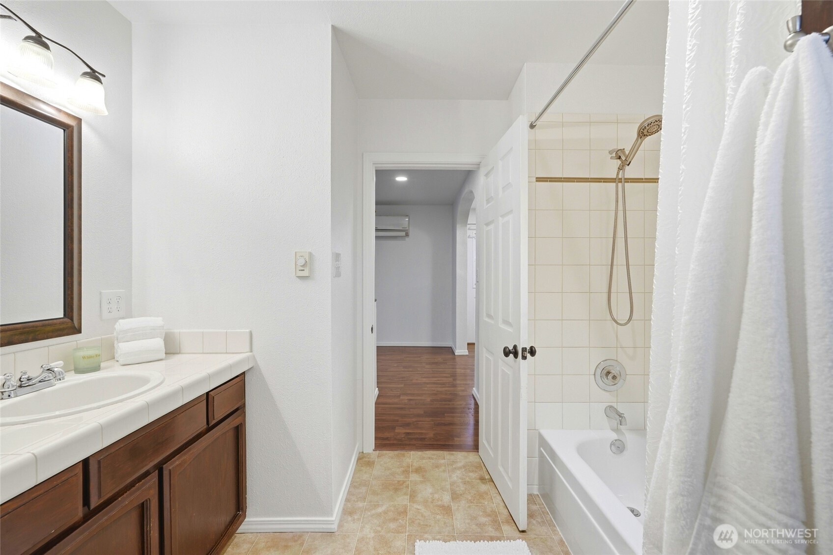 1809 21st Street Everett, WA 98201 - Photo 8 of 24 a bathroom with a sink a toilet and shower