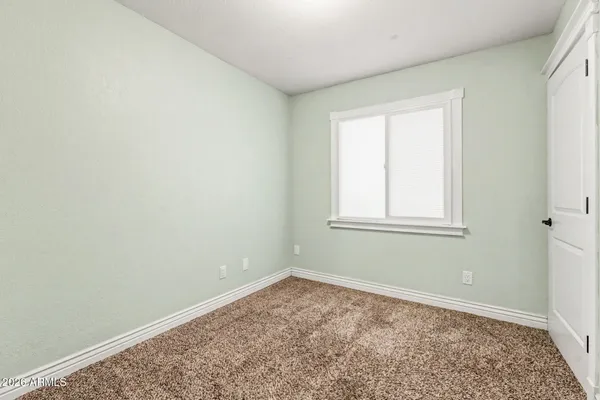 a big room with a window