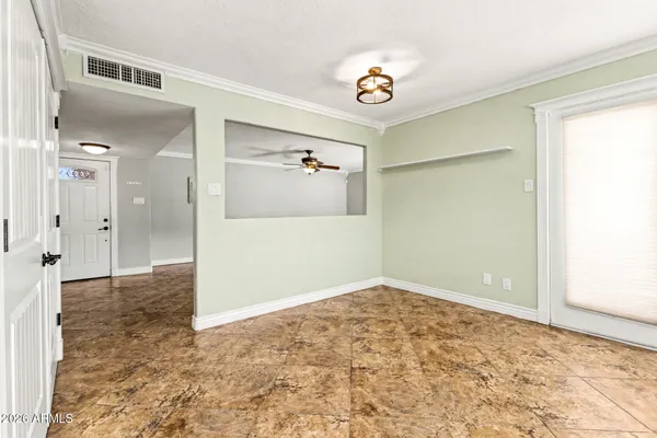 a view of an empty room