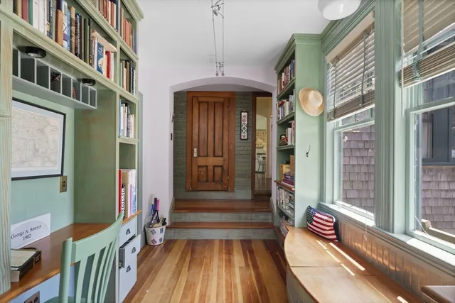 a front view of a house with a porch