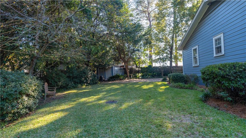 803 Forrest Avenue Tifton, GA 31794 - Photo 35 of 52 a backyard of a house with plants and large tree