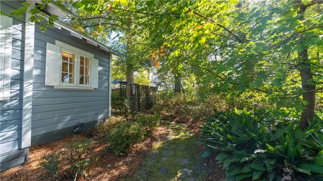 a view of an outdoor space and a lake view