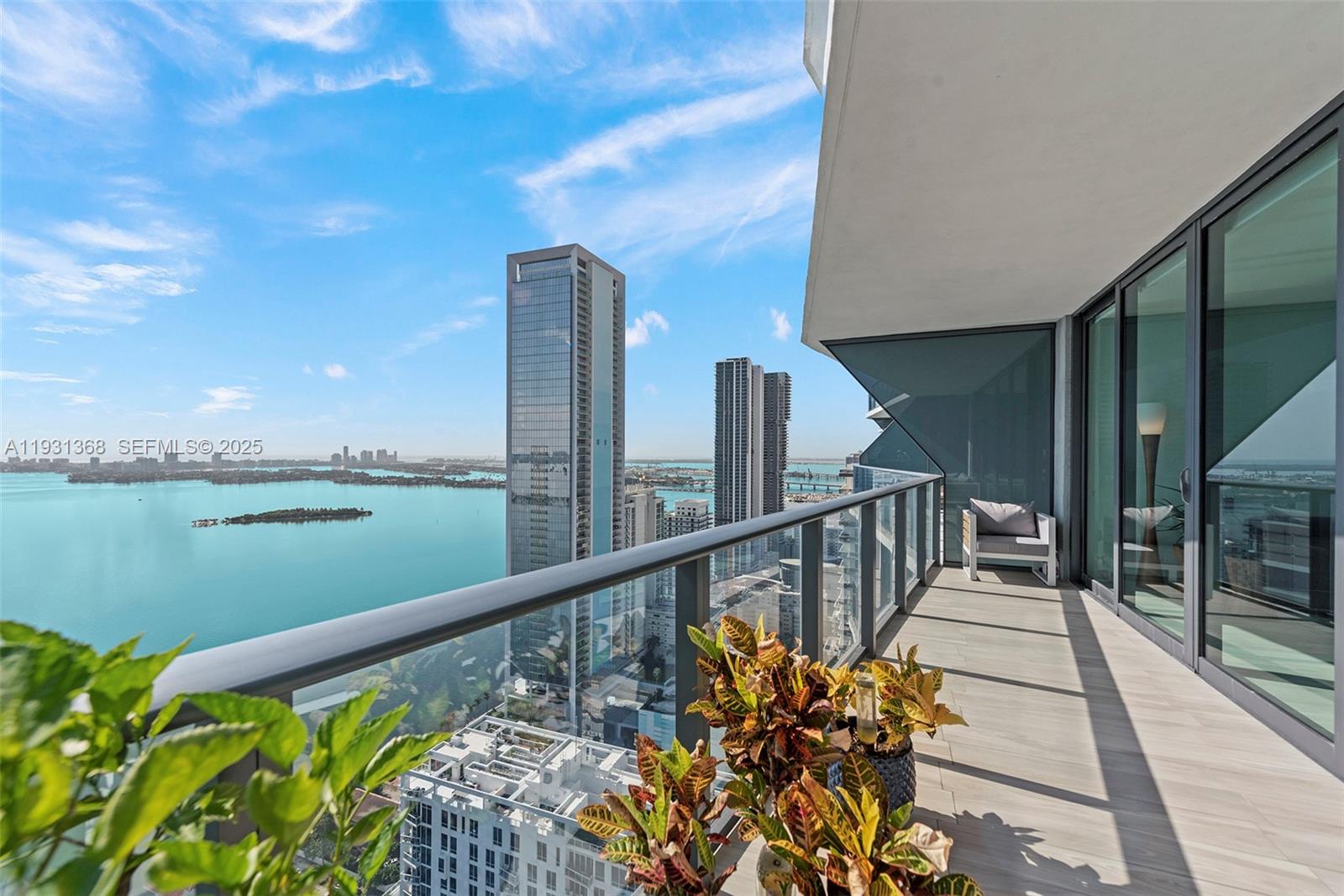 460 Northeast 28th Street, Unit 3903 Miami, FL 33137 - Photo 3 of 44 a view of balcony with furniture