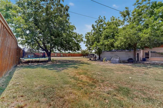 a backyard of a house