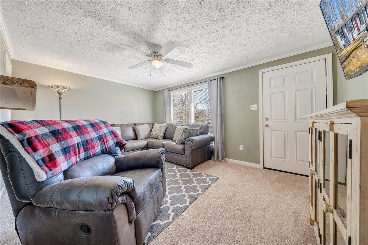 1173 Sawmill Road Ferrum, VA 24088 - Photo 4 of 39 a living room with furniture and a chandelier