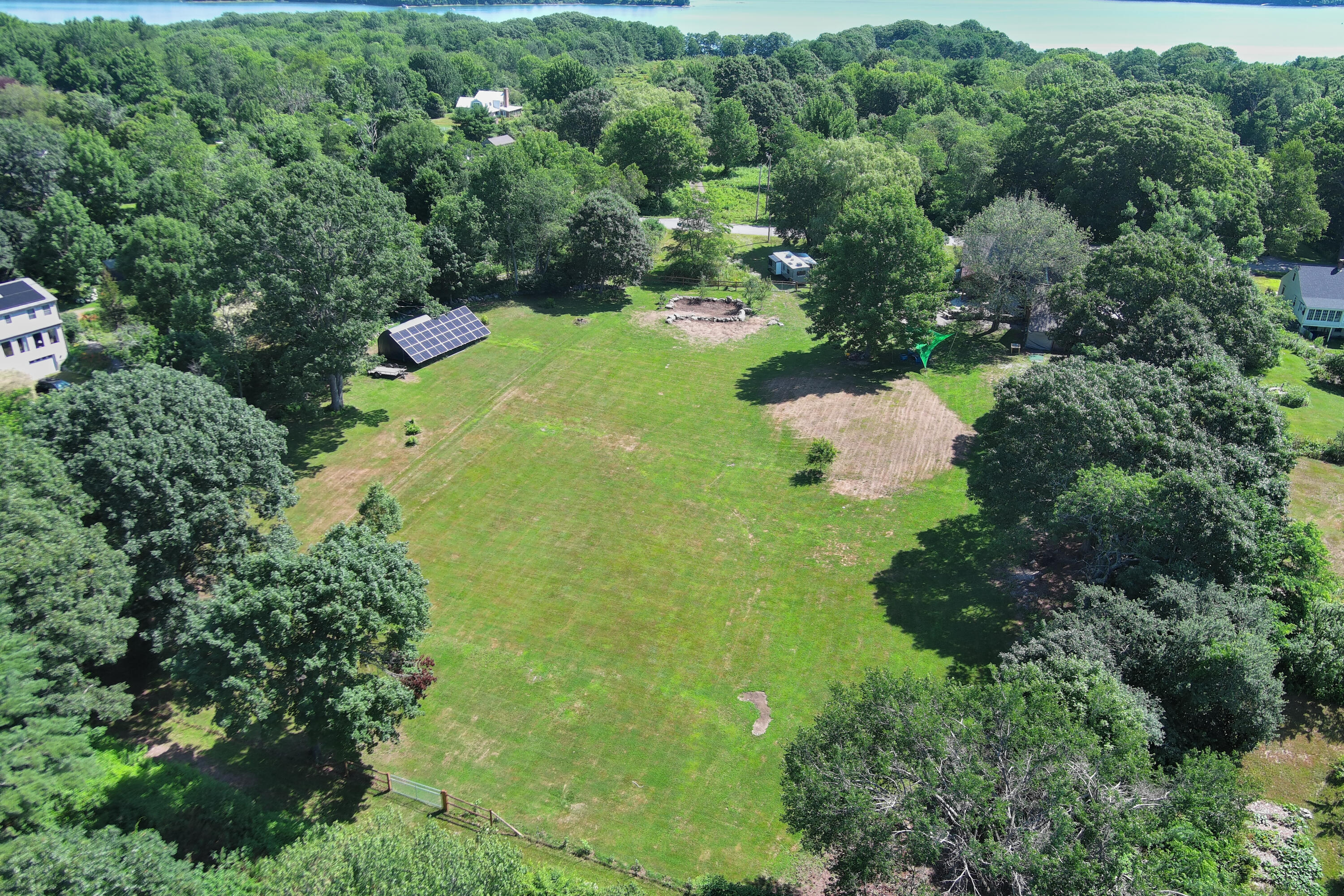 935 Dutch Neck Road Waldoboro, ME 04572 - Photo 4 of 78 Aerial view of rear yard