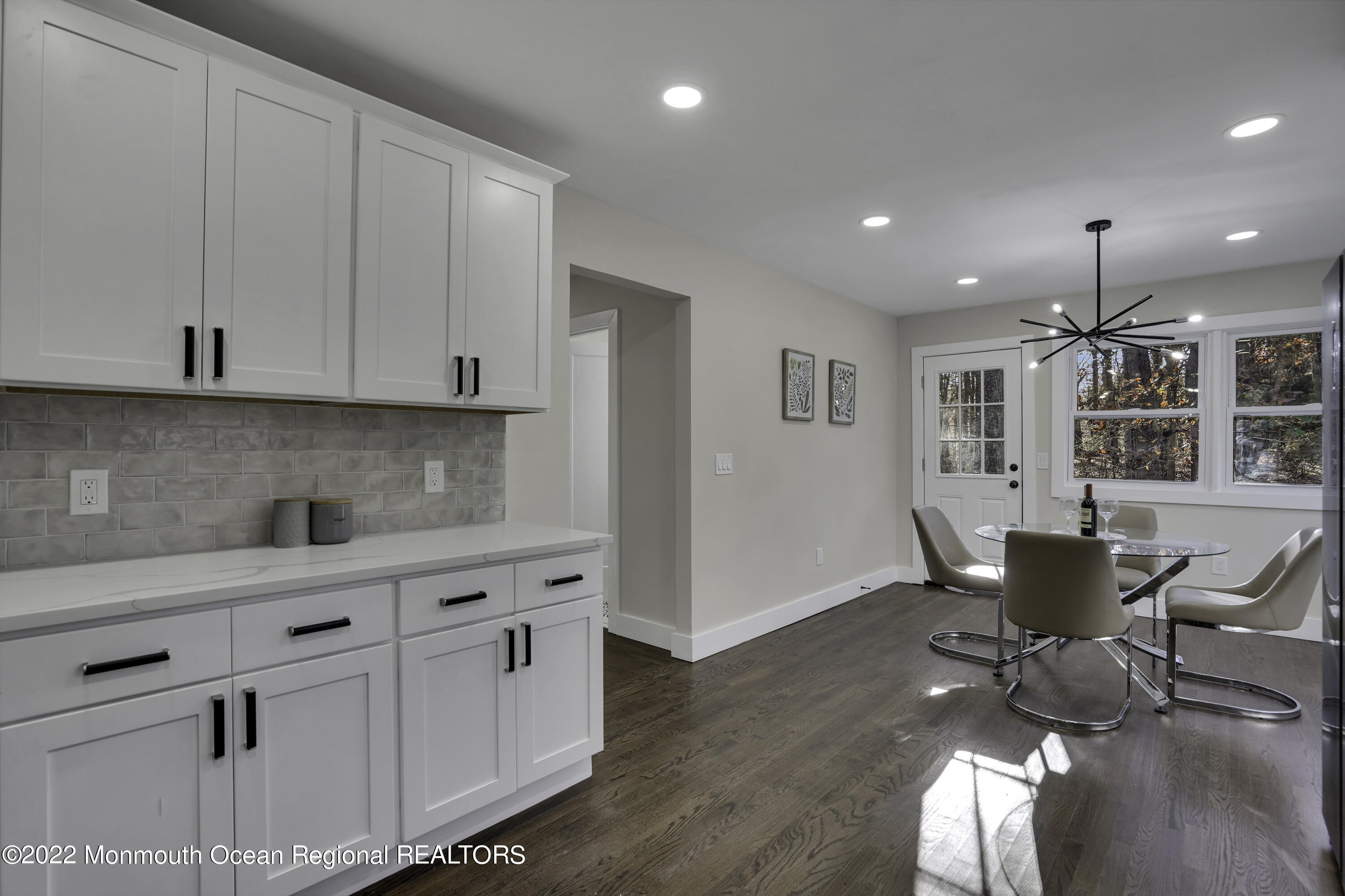 614 Jackson Mills Road Jackson, NJ 08527 - Photo 19 of 64 a view of kitchen with cabinets and wooden floor