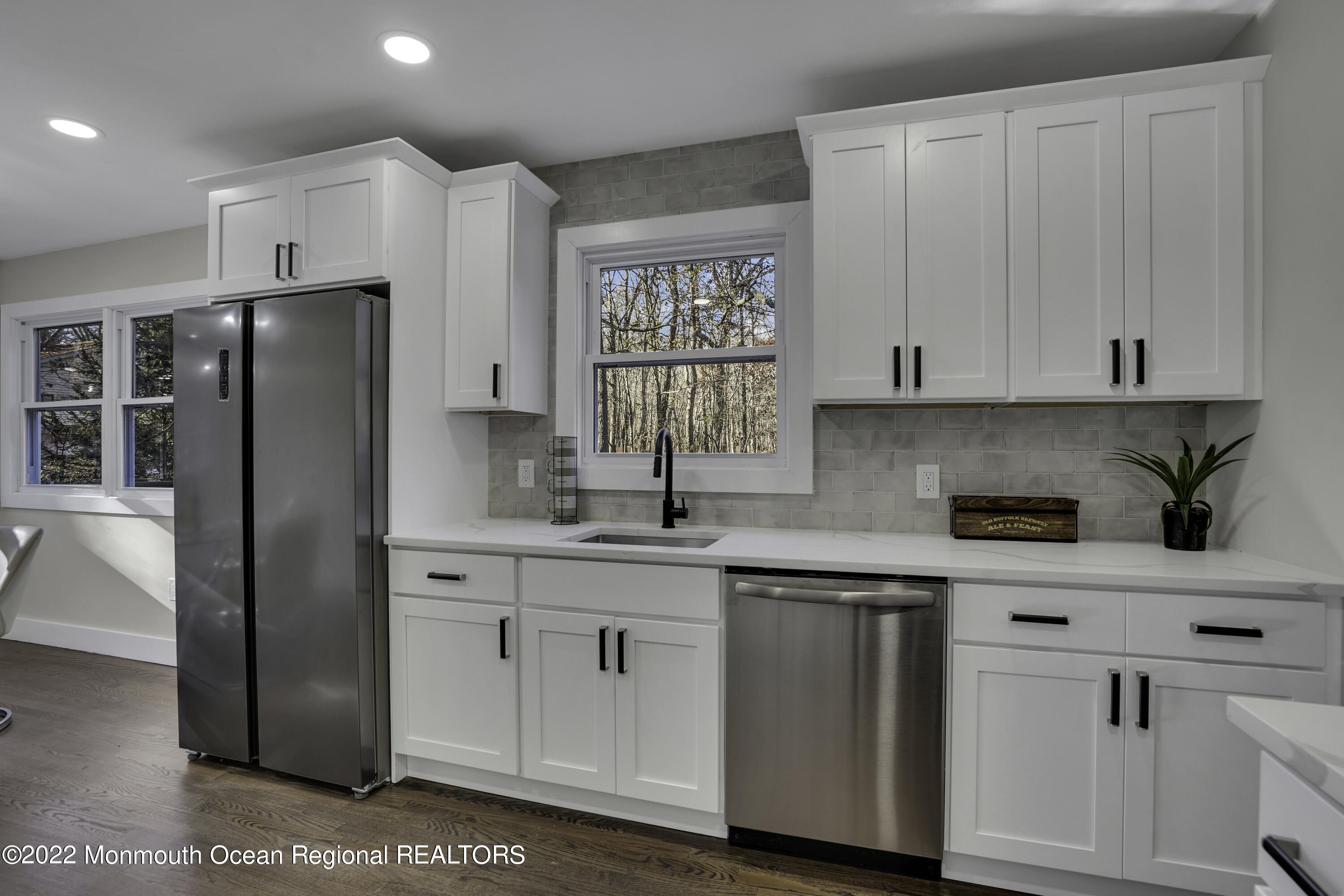 614 Jackson Mills Road Jackson, NJ 08527 - Photo 22 of 64 a kitchen with stainless steel appliances granite countertop a refrigerator sink and cabinets