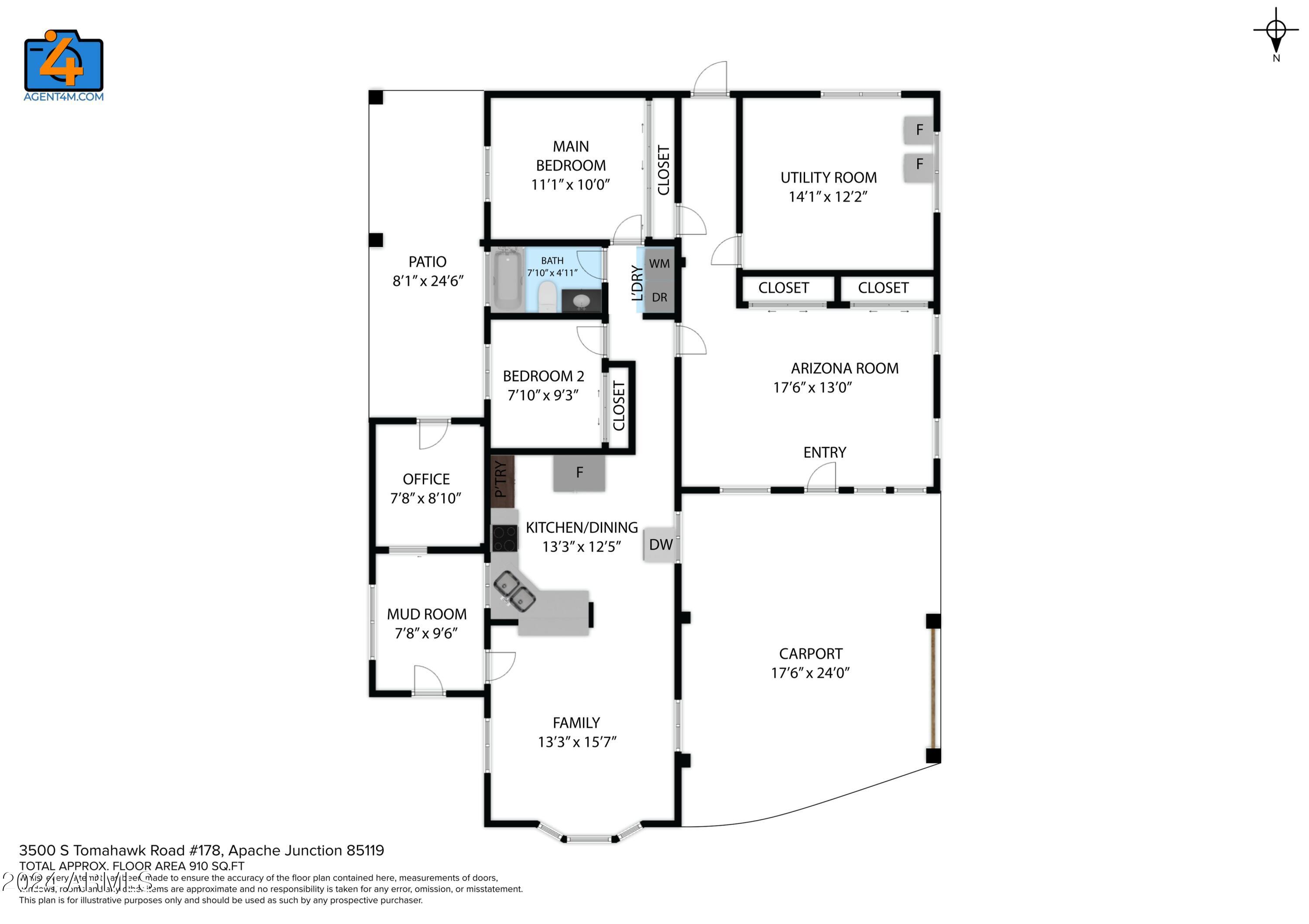 3500 South Tomahawk Road, Unit 178 Apache Junction, AZ 85119 - Photo 29 of 30 2D Floor Plan