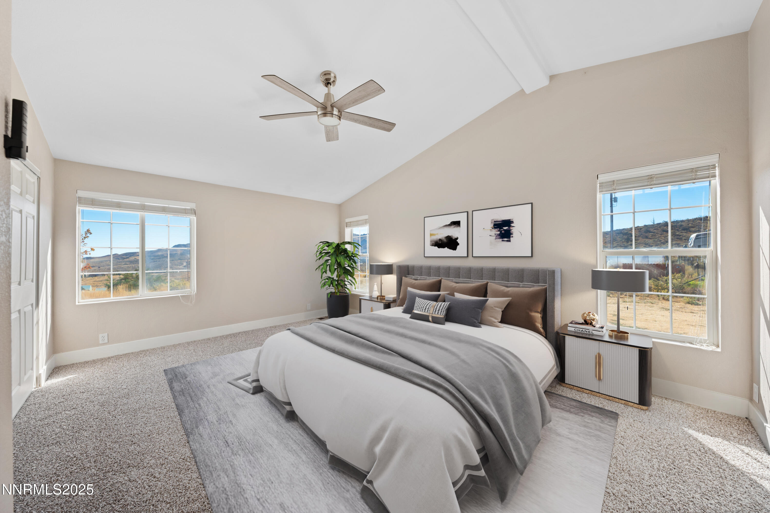 15190 North Red Rock Road Reno, NV 89508 - Photo 30 of 55 a bedroom with a large bed and a window