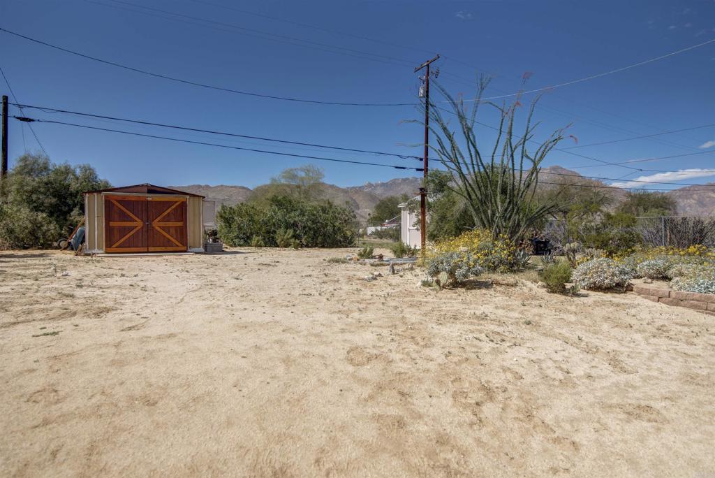 3456 El Tejon Road Borrego Springs, CA 92004 - Photo 17 of 17 a view of a backyard of the house